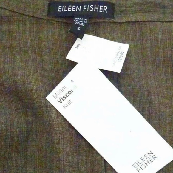 $278 NWT Eileen Fisher VINTAGE Jacket Small 4 6 Italian Basket Weave Fabric - Picture 6 of 13